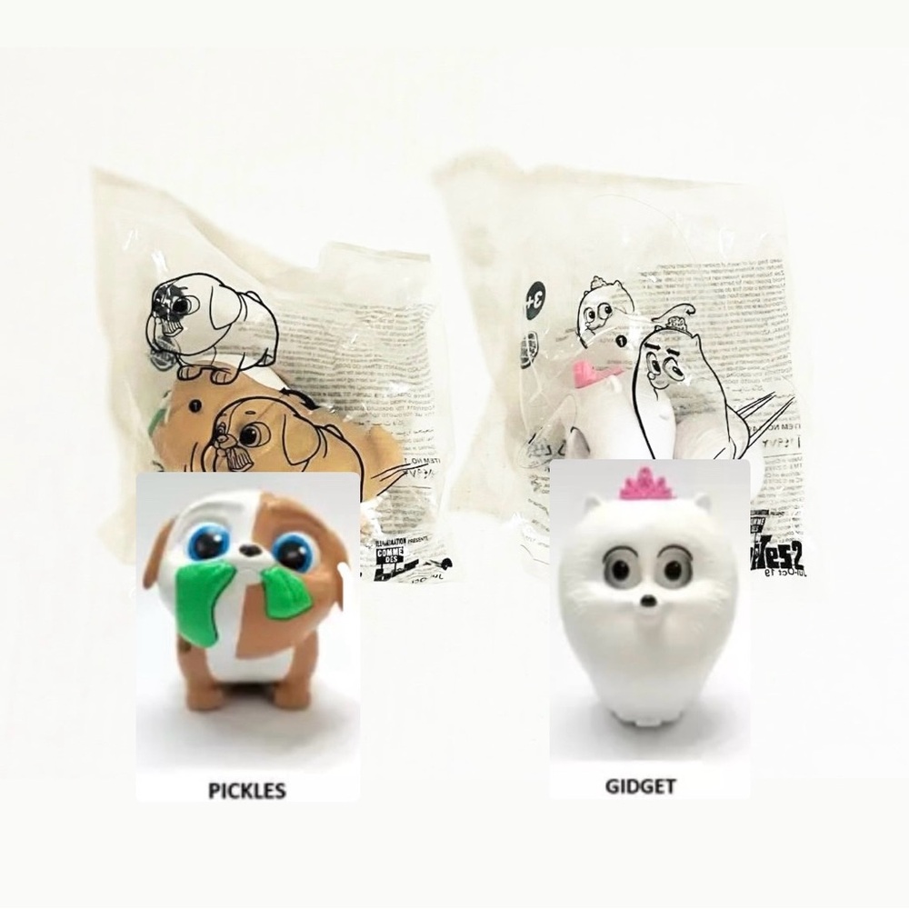 The Secret Life Of Pets 2 2019 Gidget & Pickles Burger King Toy Set